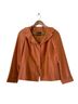 AKRIS 45% Silk 40% Acetate 15% Nylon 100% Silk Solid Orange Jacket Size 4 - photo 1