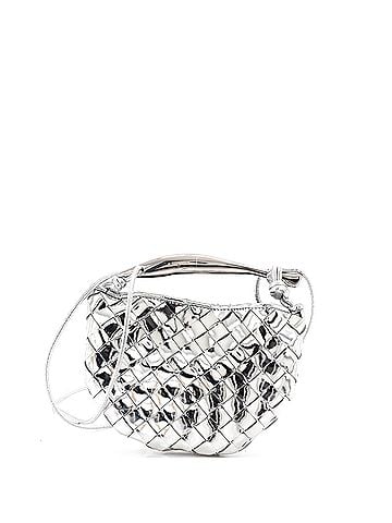 Bottega Veneta Sardine Top Handle Bag Metallic Leather Mini (view 1)