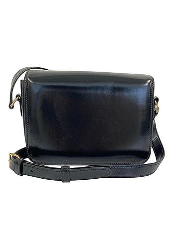Céline CELINE Celine Teen Triomphe Leather Shoulder Bag 188423BF4.38NO Black Women's (view 2)