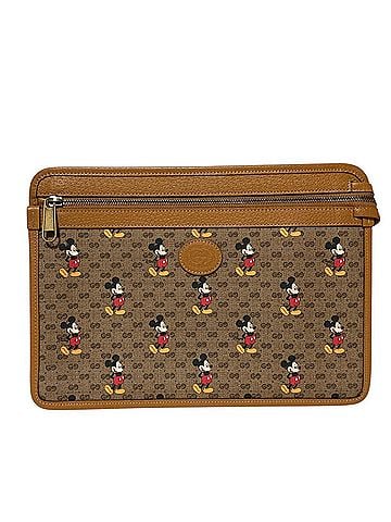 Gucci GUCCI Disney Collaboration Micro GG Supreme Clutch Bag 602552 Brown (Men's &amp; Women's) (view 1)