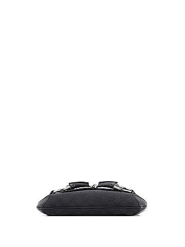 Gucci Horsebit Chain Clutch GG Canvas with Leather Medium (view 2)