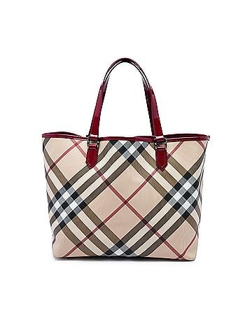 Burberry Supernova Check Coated Canvas Tote (view 1)