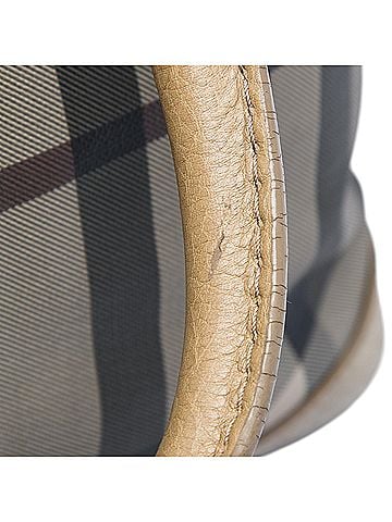 Burberry Smoke Check Coated Canvas Gilmoure Satchel (view 2)
