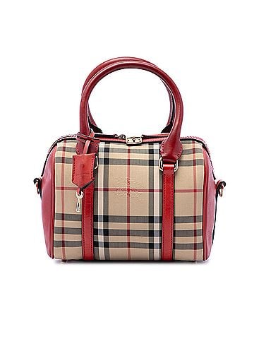 Burberry Small Haymarket Check Canvas Alchester Bowling Bag (view 1)