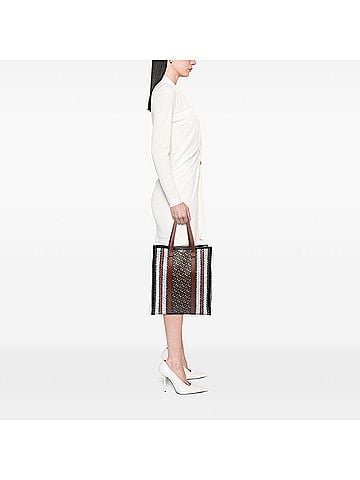 Burberry TB Monogram E-Canvas Stripe Vertical Tote (view 2)