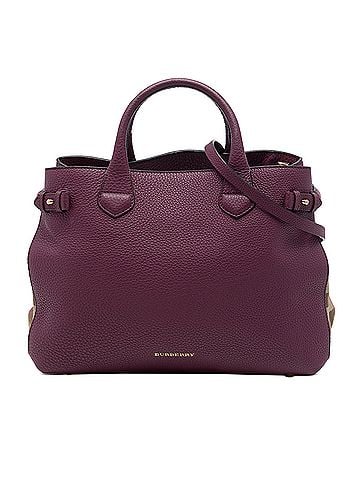 Burberry Medium Leather and House Check Banner Satchel (view 1)