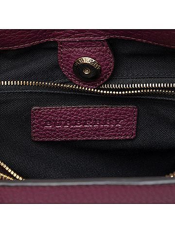 Burberry Medium Leather and House Check Banner Satchel (view 2)