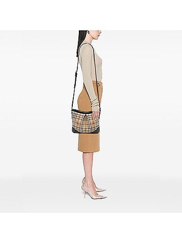 Burberry Haymarket Check Coated Canvas Hartham Crossbody (view 2)
