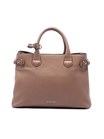 Burberry Medium Calfskin and House Check Banner Satchel (view 1)