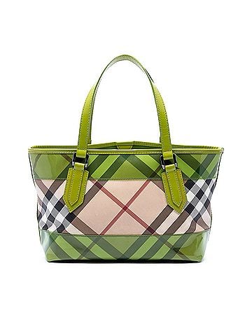 Burberry Supernova Check Coated Canvas and PVC Tote (view 1)