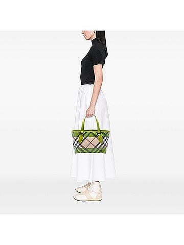 Burberry Supernova Check Coated Canvas and PVC Tote (view 2)