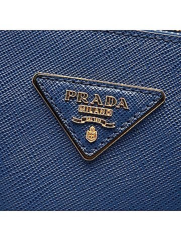 Prada Medium Bicolor Saffiano Lux Galleria Double Zip Satchel (view 2)
