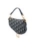 Dior 100% Canvas Blue Mini Oblique Canvas Saddle Bag One size - photo 3
