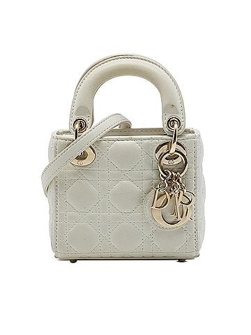 Dior Micro Lambskin Cannage Lady Dior (view 1)