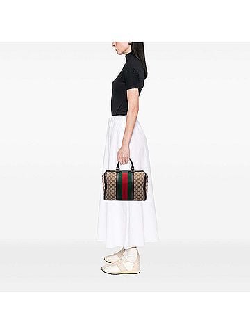 Gucci Medium GG Canvas Web Joy Boston Bag (view 2)