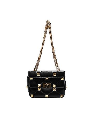 Valentino Medium Nappa Roman Stud Satchel (view 1)