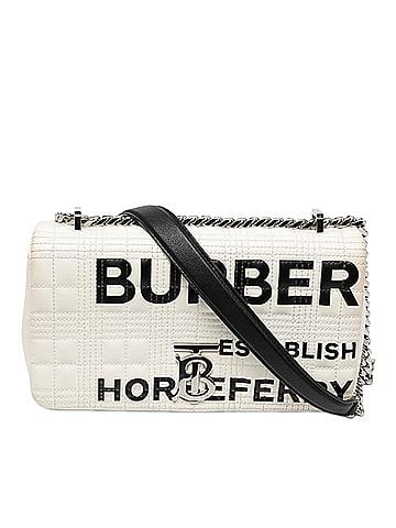 Burberry Small Quilted Coated Canvas Horseferry Lola Crossbody (view 1)