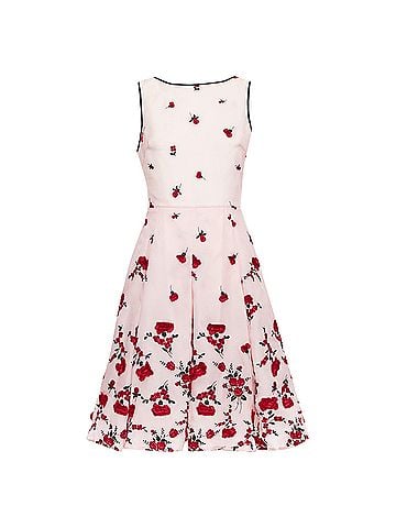 Oscar De La Renta Oscar De La Renta Carnation Embroidered Dress (view 1)