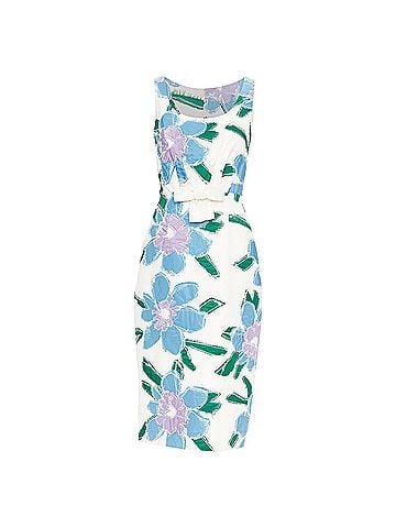 Prada Prada 2016 Silk Patchwork Floral Bow Dress (view 1)