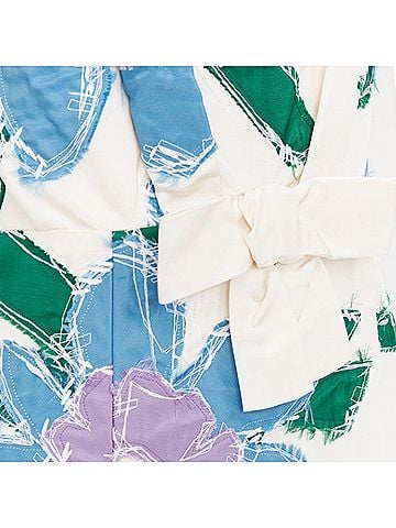 Prada Prada 2016 Silk Patchwork Floral Bow Dress (view 2)