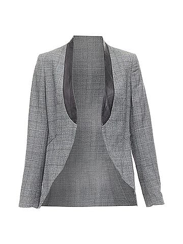 Rag & Bone Rag &amp; Bone Checked Wool Leather Blazer (view 1)