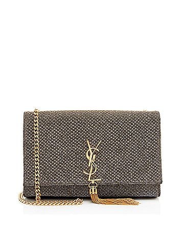 Saint Laurent Saint Laurent Glitter Monogram Kate Tassel Medium Shoulder Bag (view 1)