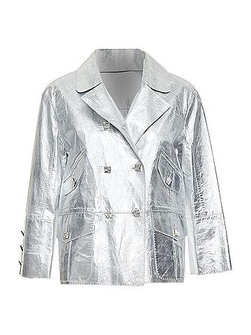 Louis Vuitton Louis Vuitton Leather Crystal Jacket (view 1)