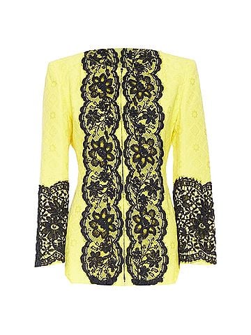 Christian Lacroix Christian Lacroix Yellow Lace Jacket (view 1)