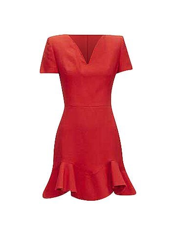 Alexander McQueen Alexander Mcqueen Wool Crepe Dress (view 1)