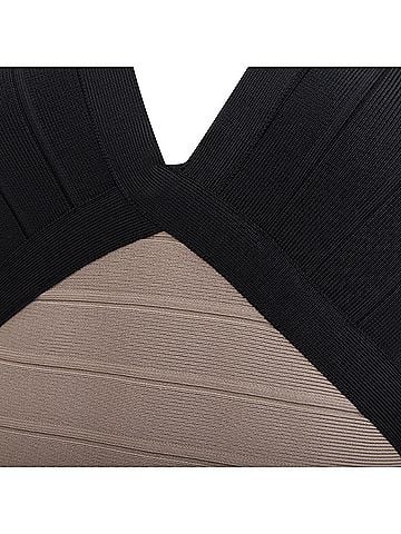 Herve Leger Herve Leger Colorblock Bandage Mini Dress (view 2)