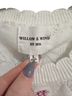 Willow & Wind Floral White Pink Casual Sweaters Size L - photo 2