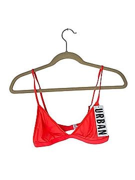 Urban Outfitters Neon Coral Triangle Bralette Leather Belt (view 1)