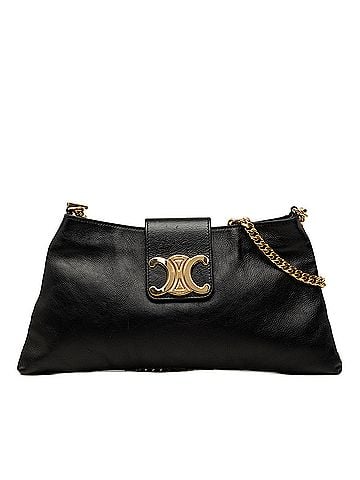 Céline Calfskin Triomphe Wiltern Shoulder Bag (view 1)