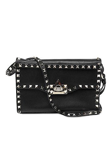 Valentino Small Leather Rockstud Flip Lock Crossbody (view 1)