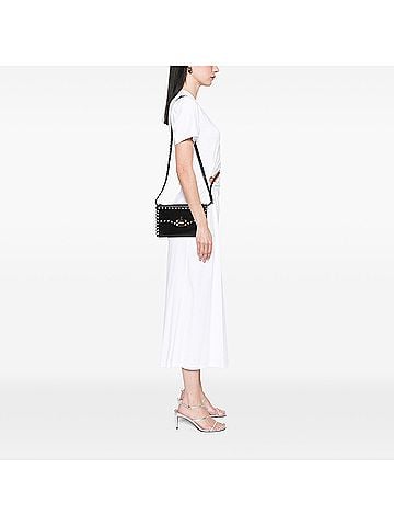 Valentino Small Leather Rockstud Flip Lock Crossbody (view 2)