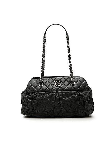 Chanel Quilted Iridescent Calfskin Chic Quilt Bowling Bag (view 1)