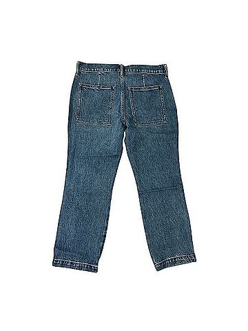 J.Crew Factory Store High Rise Patch Pocket Straight Crop Jeans Jeans (view 2)