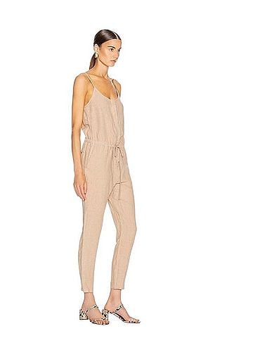 Enza Costa Linen Jumpsuit Overalls (view 1)