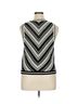 Gap 100% Cotton Chevron-herringbone Black White Sleeveless Top Size XL - photo 2
