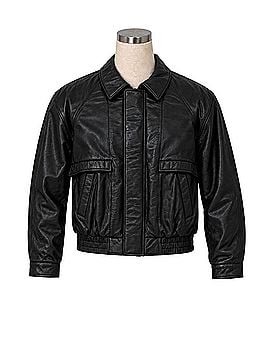 London Fog Bomber Leather Jacket (view 1)