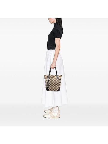 Gucci GG Canvas GG Charm Tote (view 2)