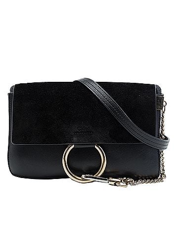 Chloé Small Suede and Calfskin Faye Crossbody (view 1)