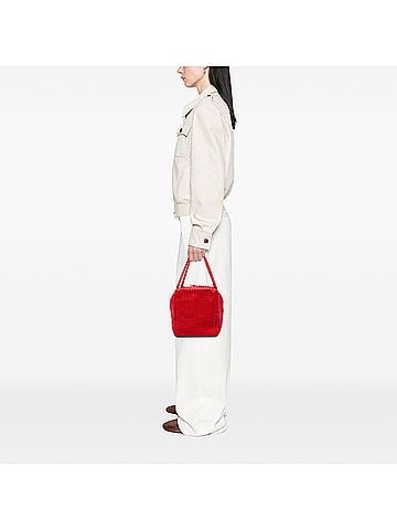 Bottega Veneta Nappa Intrecciato Cube Shoulder Bag (view 2)