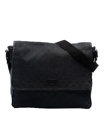 Gucci GG Canvas Flap Messenger Bag (view 1)
