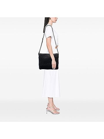 Gucci GG Canvas Flap Messenger Bag (view 2)