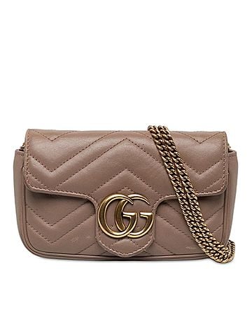 Gucci Mini GG Marmont Matelasse Leather Flap Crossbody (view 1)