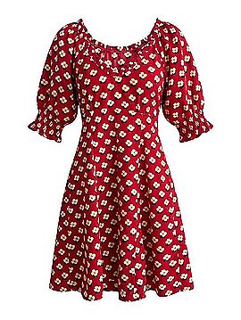 Kate Spade New York Block Flower Fluid Mini Cocktail Dress (view 1)