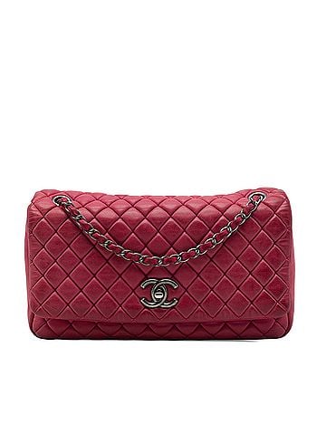 Chanel Large Quilted Iridescent Calfskin New Bubble Flap (view 1)