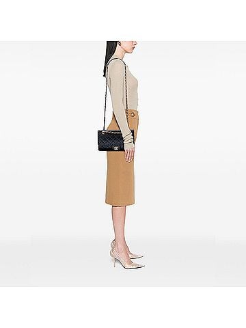 Chanel Medium Quilted Iridescent Calfskin Happy Stitch Flap (view 2)