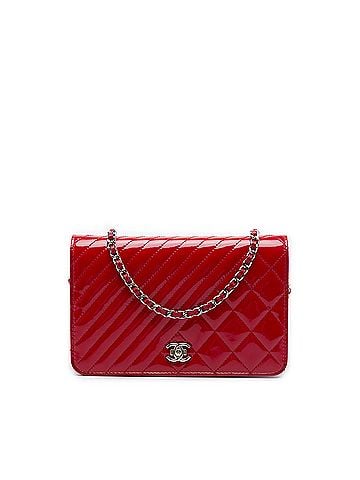 Chanel Quilted Patent Coco Boy Wallet On Chain (view 1)